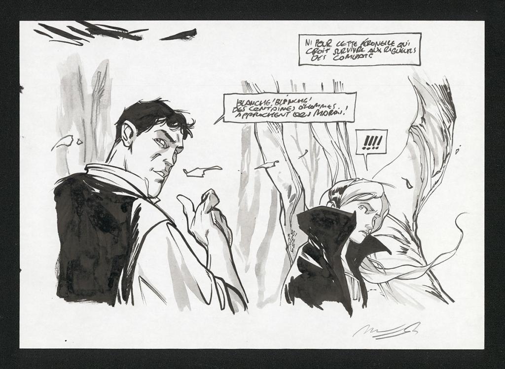 Case originale - José Luis Munuera - Encre de Chine et lavis sur papier - 5372