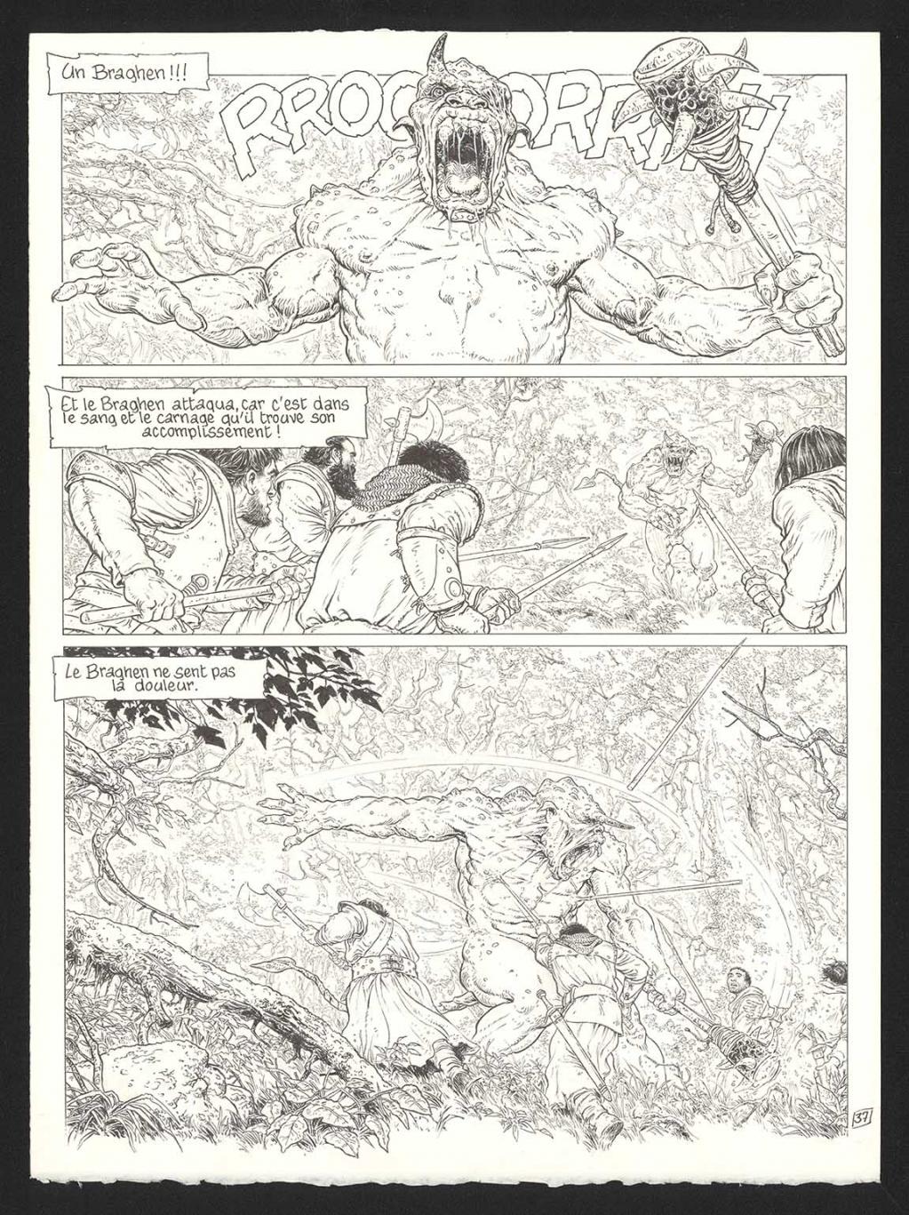 Planche originale n°37 - Philippe Delaby - Encre de Chine sur papier - 5622