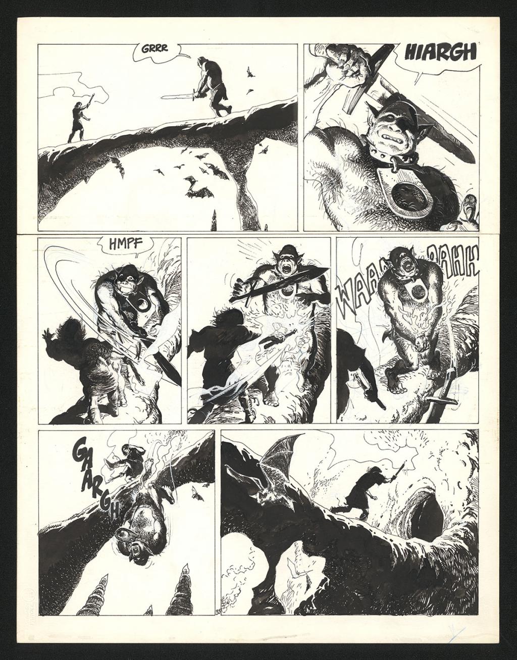 Planche originale n°35 - Grzegorz Rosinski - Encre de Chine sur papier - 5975