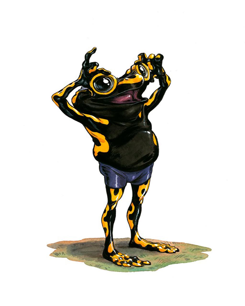 Illustration originale, Ready - Guznag - Encres acryliques sur papier aquarelle - 5654