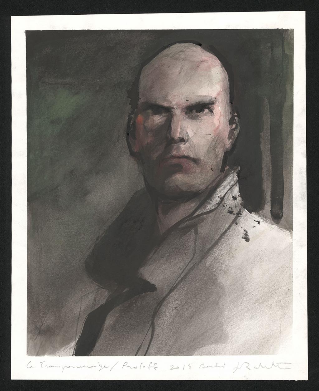 Le Transperceneige, peinture originale - Jean-Marc Rochette - Technique mixte - 5715