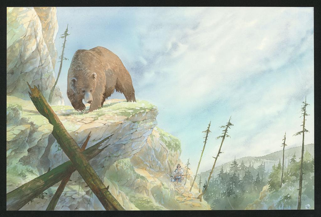 Double planche originale n°30 & 31 - Patrick Prugne - Aquarelle et crayon sur papier - 5854