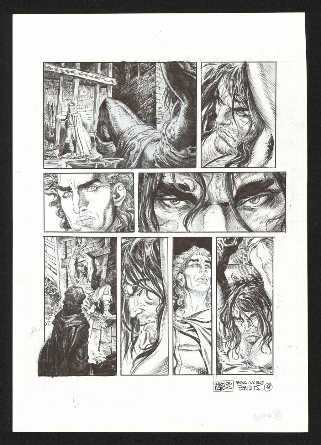 Planche originale n°18 - Paolo Martinello  - Encre de Chine sur papier - 5729