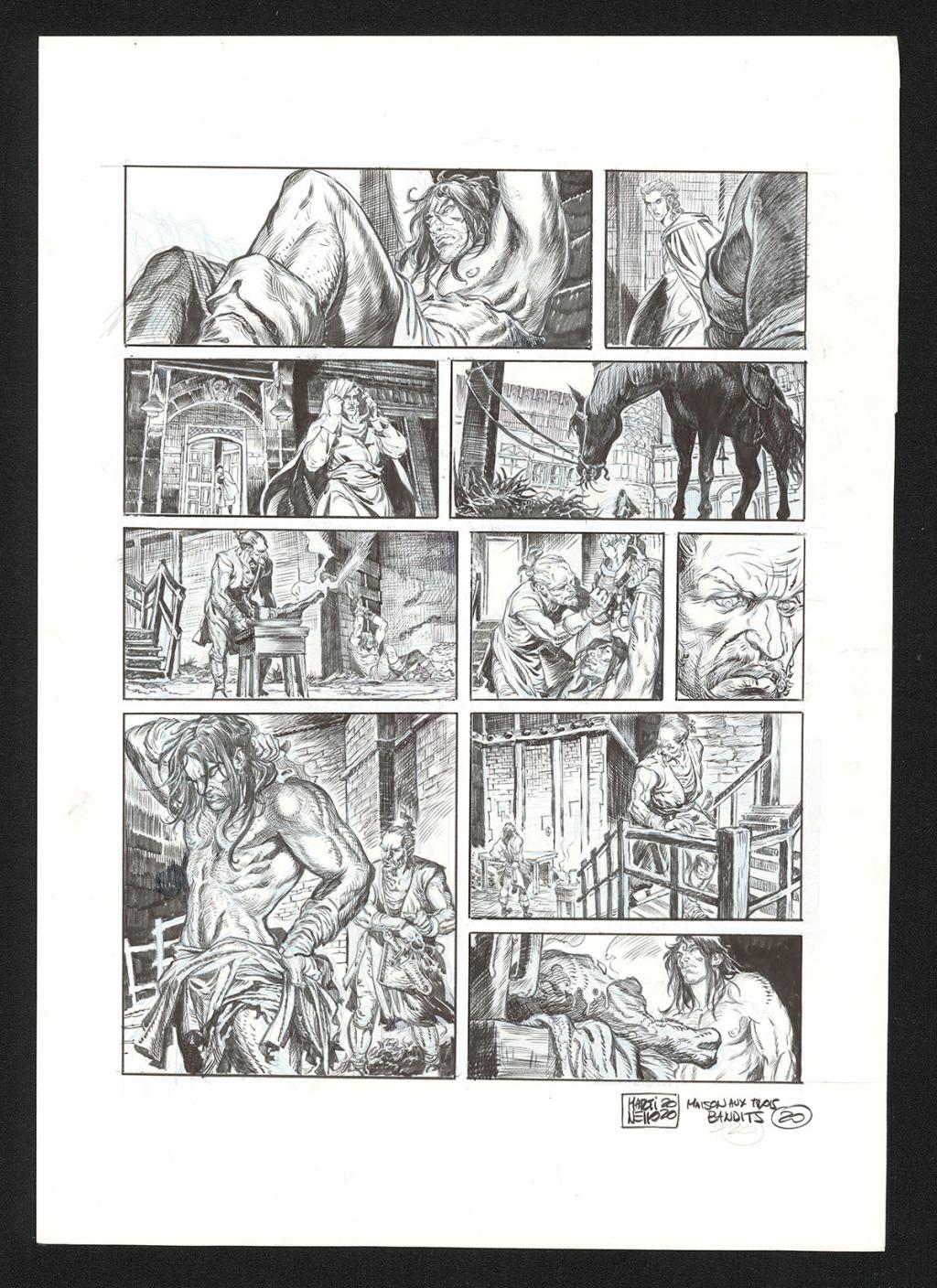 Planche originale n°20 - Paolo Martinello  - Encre de Chine sur papier - 5731