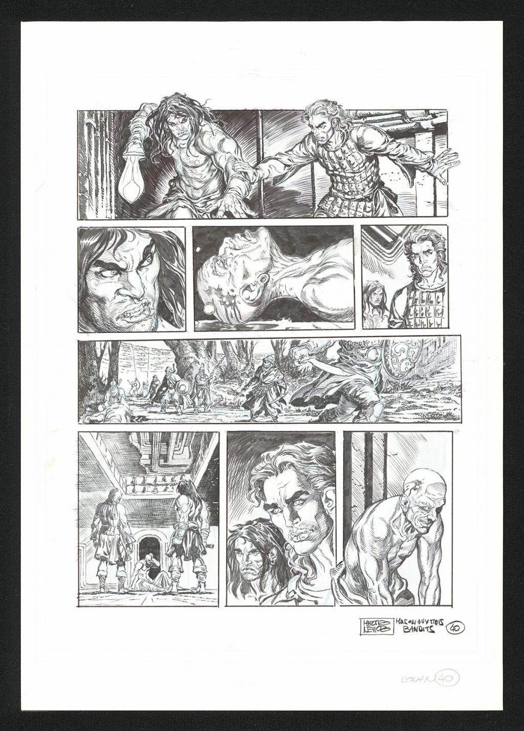 Planche originale n°40 - Paolo Martinello  - Encre de Chine sur papier - 5735