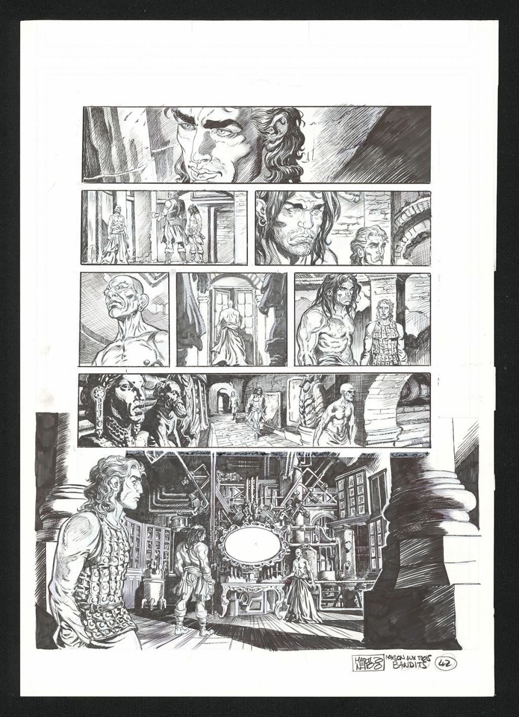 Planche originale n°42 - Paolo Martinello  - Encre de Chine sur papier - 5736