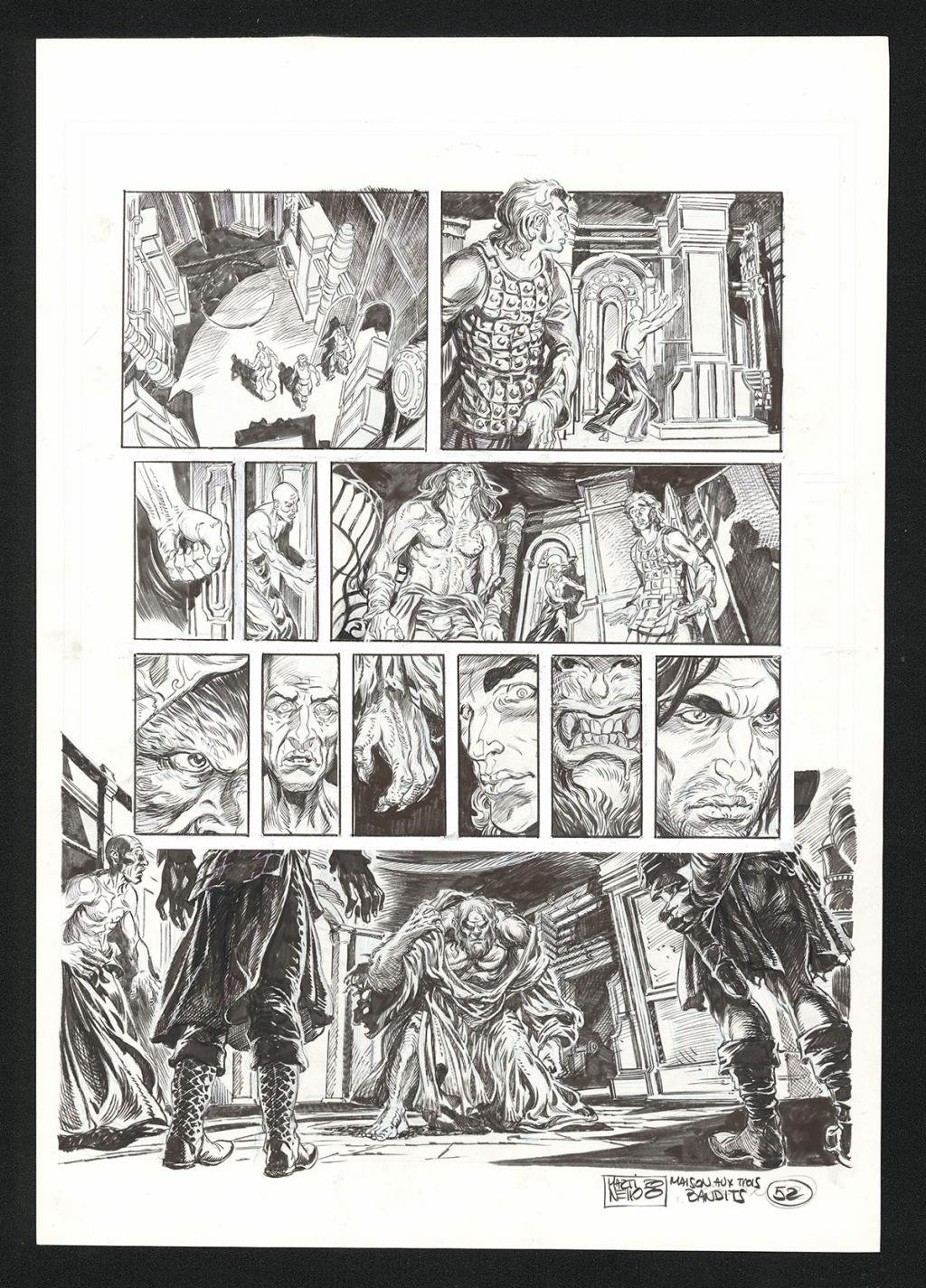 Planche originale n°52 - Paolo Martinello  - Encre de Chine sur papier - 5737