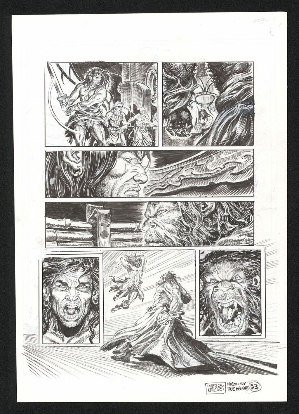 Planche originale n°53 - Paolo Martinello  - Encre de Chine sur papier - 5738