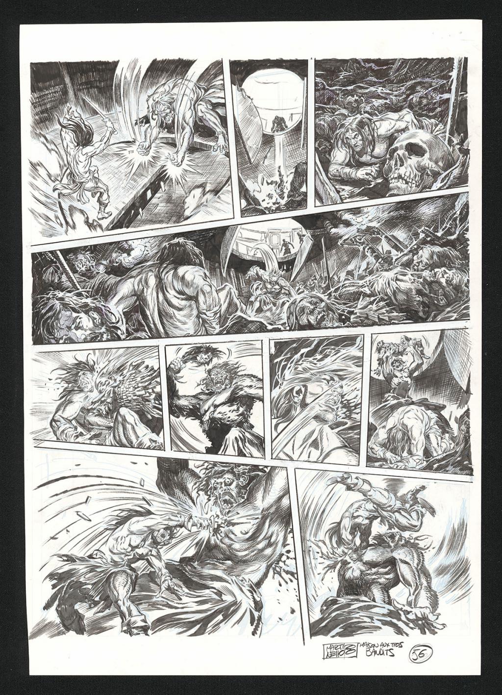 Planche originale n°56 - Paolo Martinello  - Encre de Chine sur papier - 5741