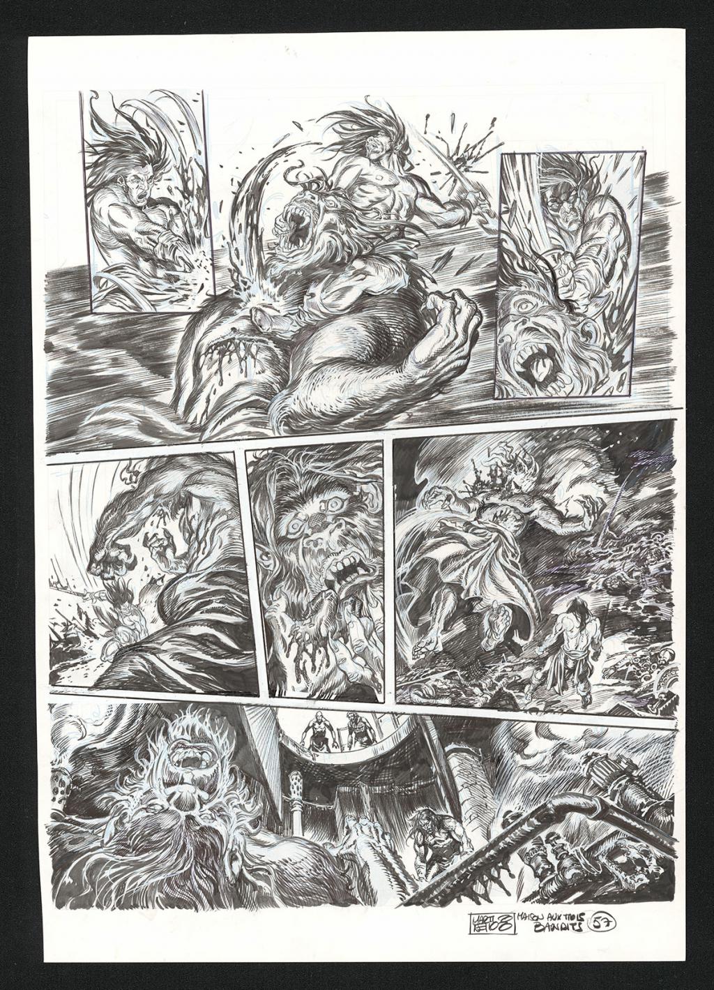 Planche originale n°57 - Paolo Martinello  - Encre de Chine sur papier - 6445