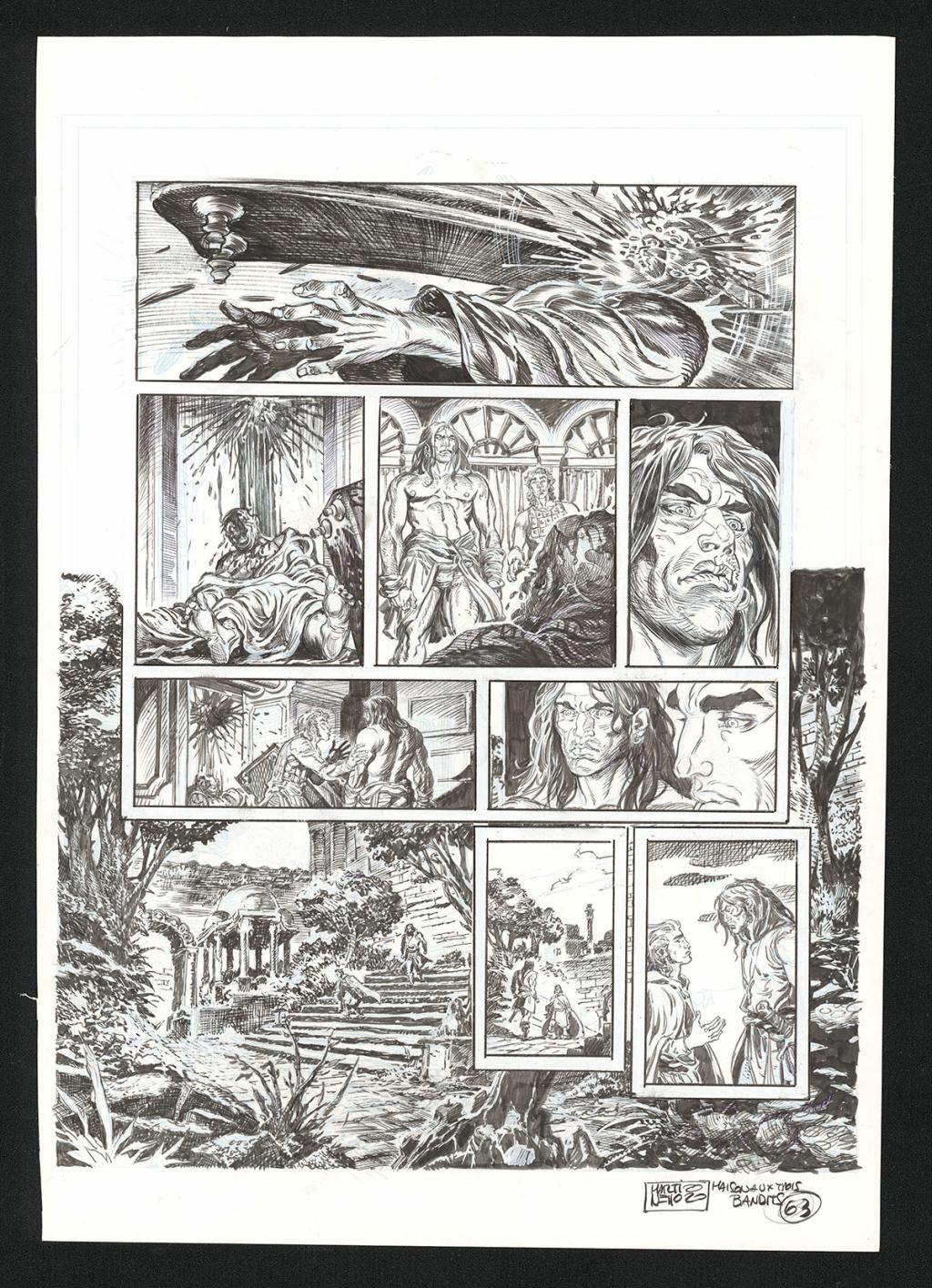 Planche originale n°63 - Paolo Martinello  - Encre de Chine sur papier - 5745