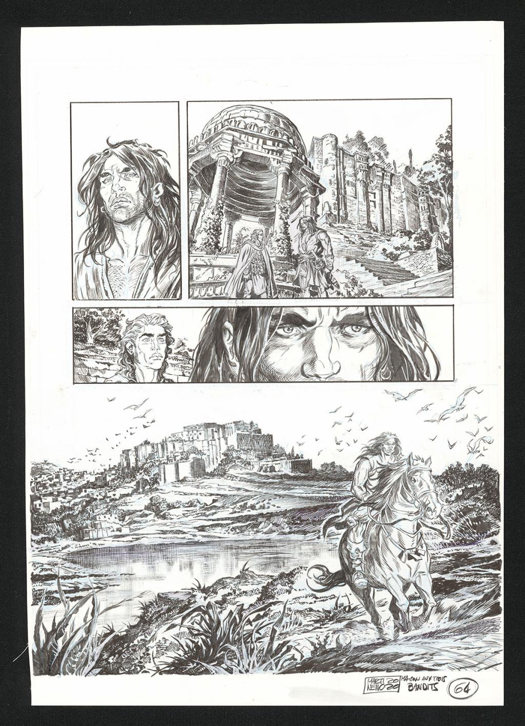 Planche originale n°64 - Paolo Martinello  - Encre de Chine sur papier - 5746