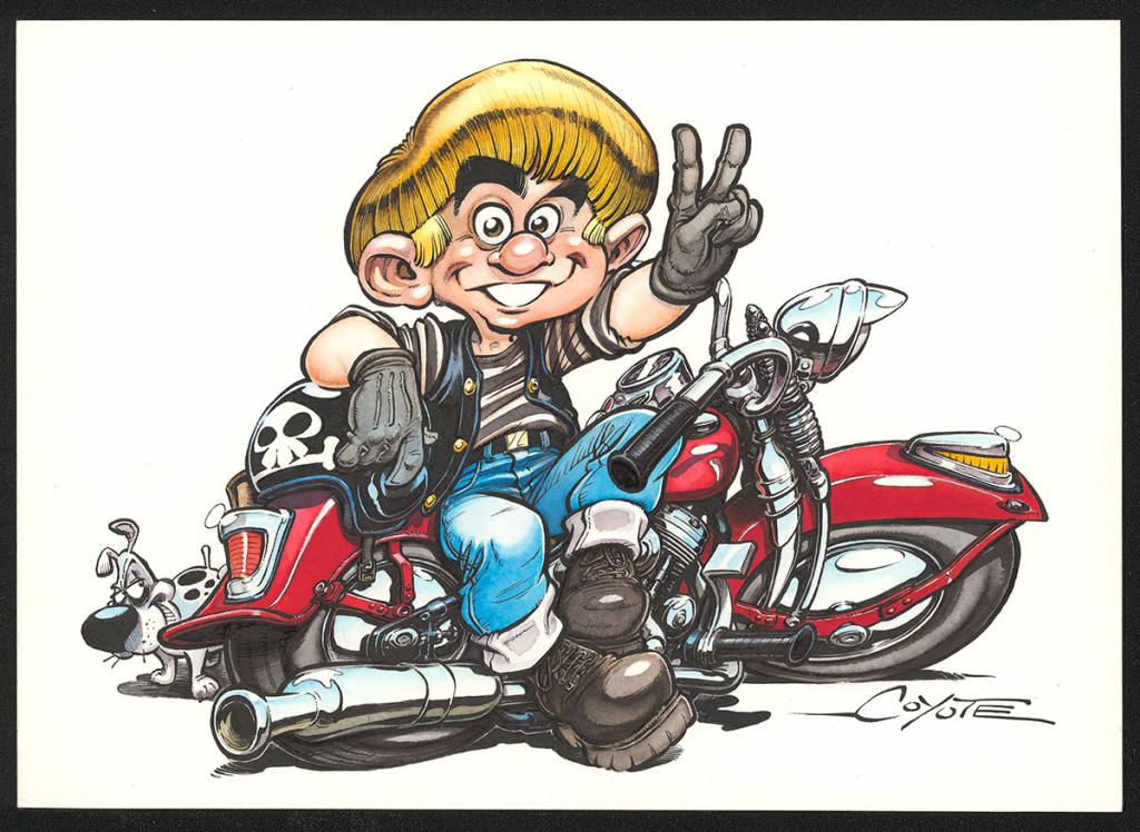 Couverture originale de l'intégrale - Coyote - Aquarelle et encre de Chine sur papier - 5799