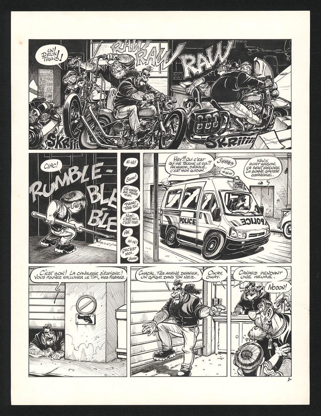 Planche originale n°2 - Coyote - Encre de Chine sur papier - 5395