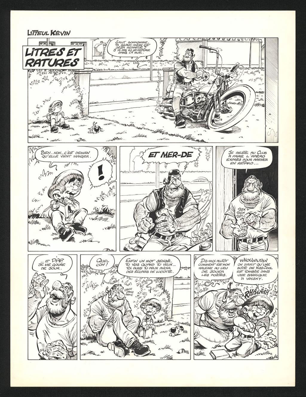 Planche n°1 originale de l'histoire Litres et ratures - Coyote - Encre de Chine sur papier - 5401