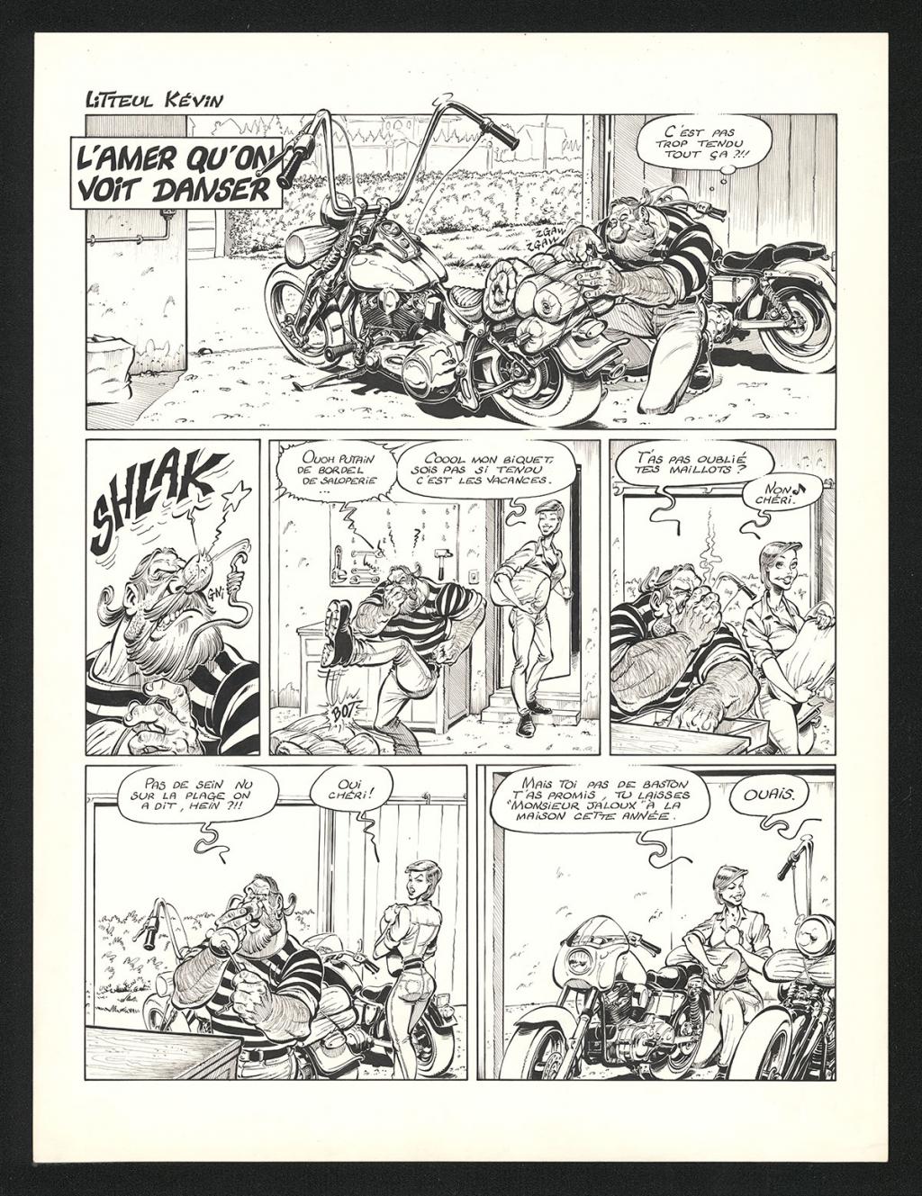 Planche originale n°1 de l'histoire L'amer qu'on voit danser - Coyote - Encre de Chine sur papier - 5219