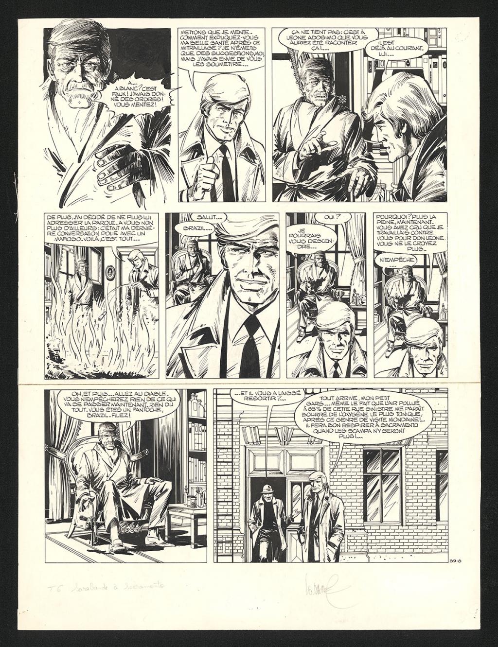 Planche originale n°39-6 - William Vance - Encre de Chine sur papier - 5777