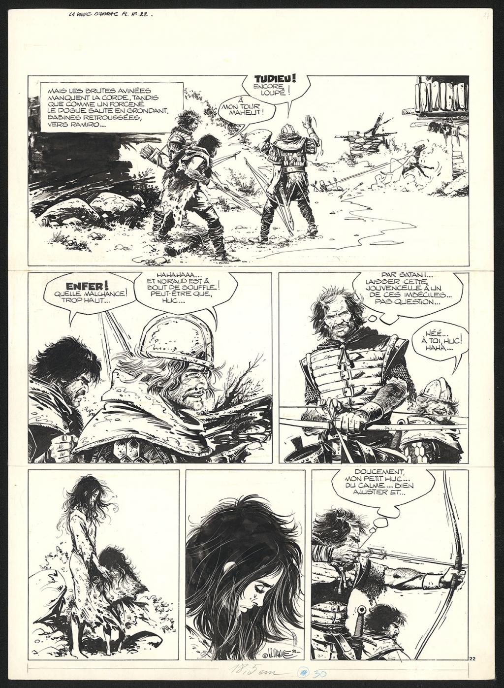 Planche originale n°22 - William Vance - Encre de Chine sur papier - 5779