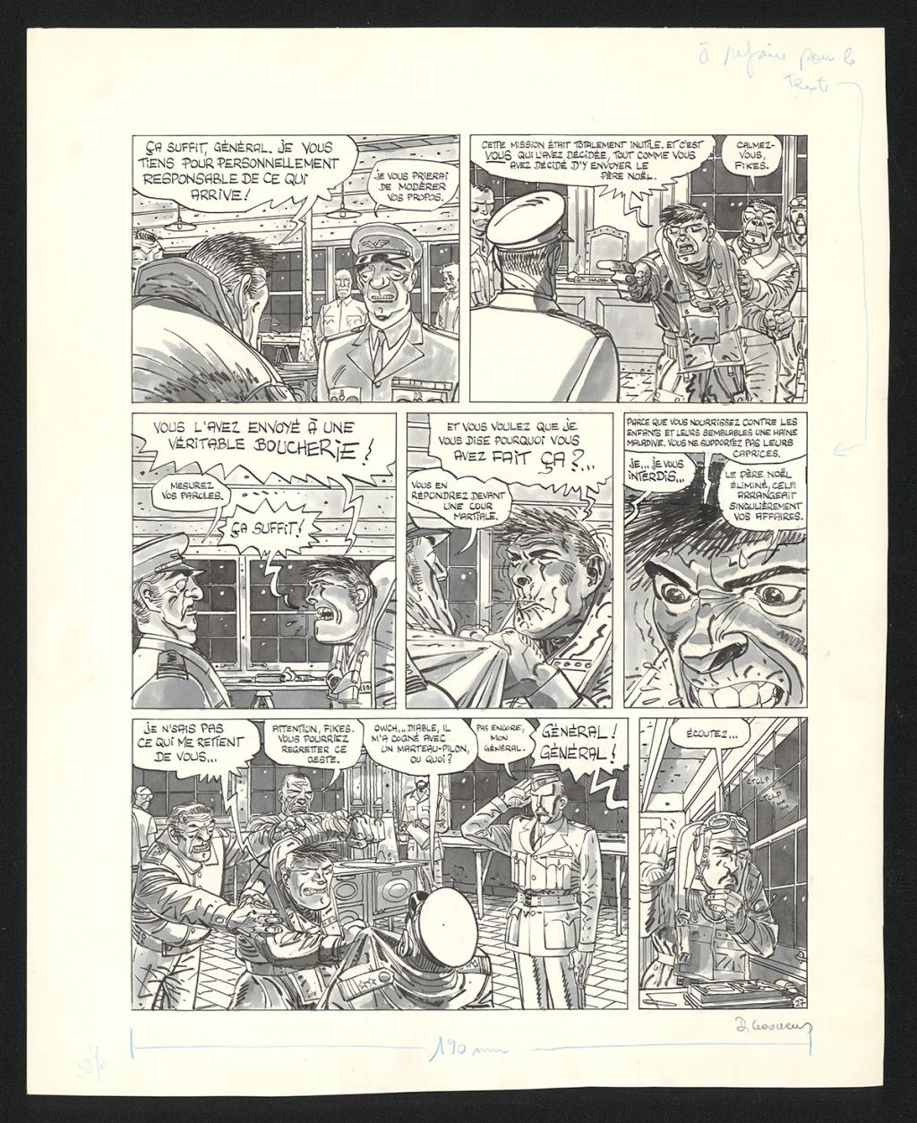 Planche originale n°27 - Daniel Goossens - Encre de Chine sur papier - 5330