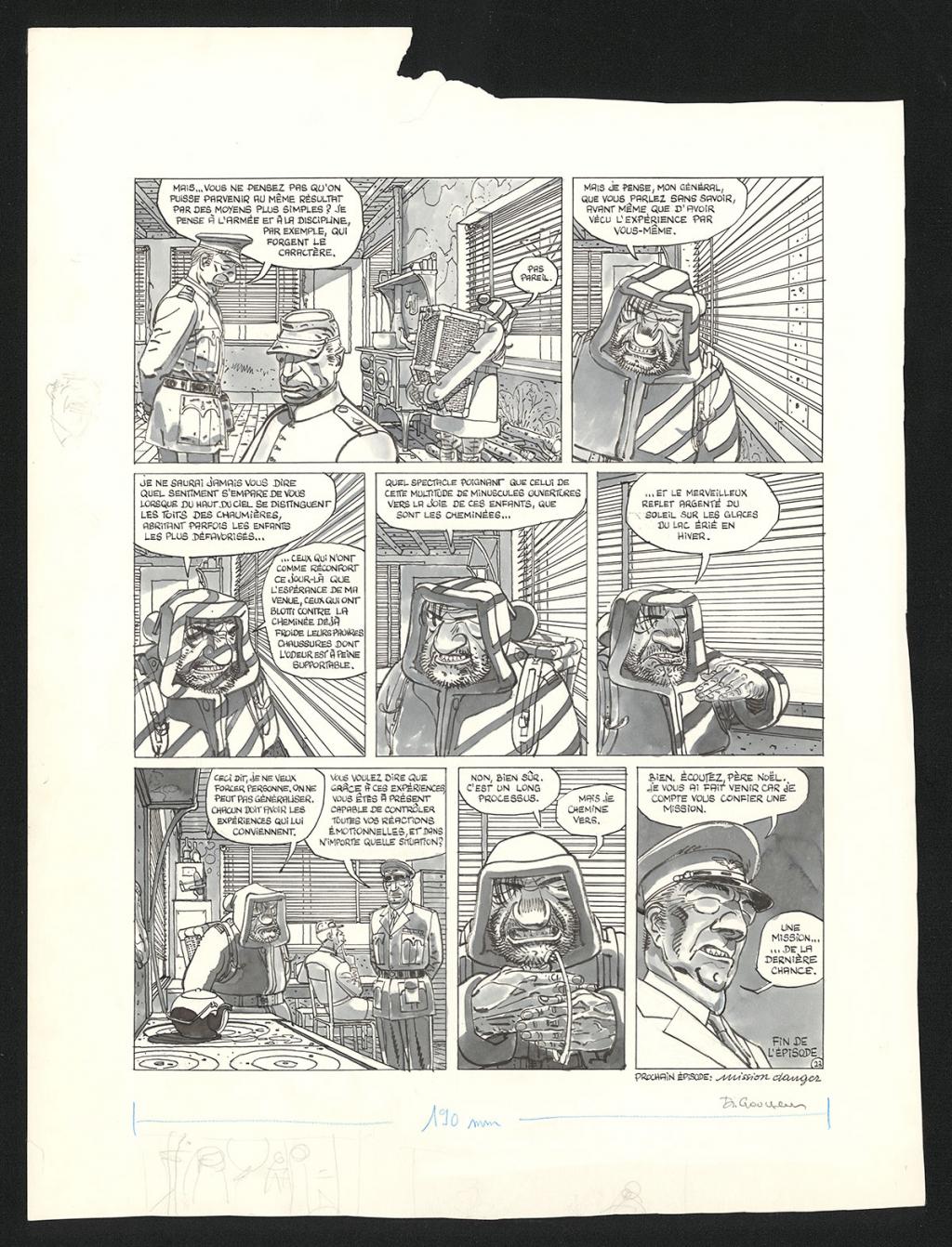 Planche originale n°23 - Daniel Goossens - Encre de Chine sur papier - 5798