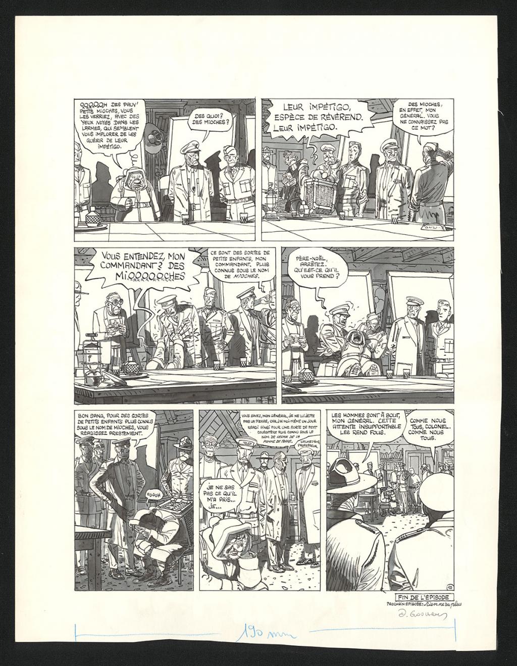 Planche originale n°10 - Daniel Goossens - Encre de Chine sur papier - 5331