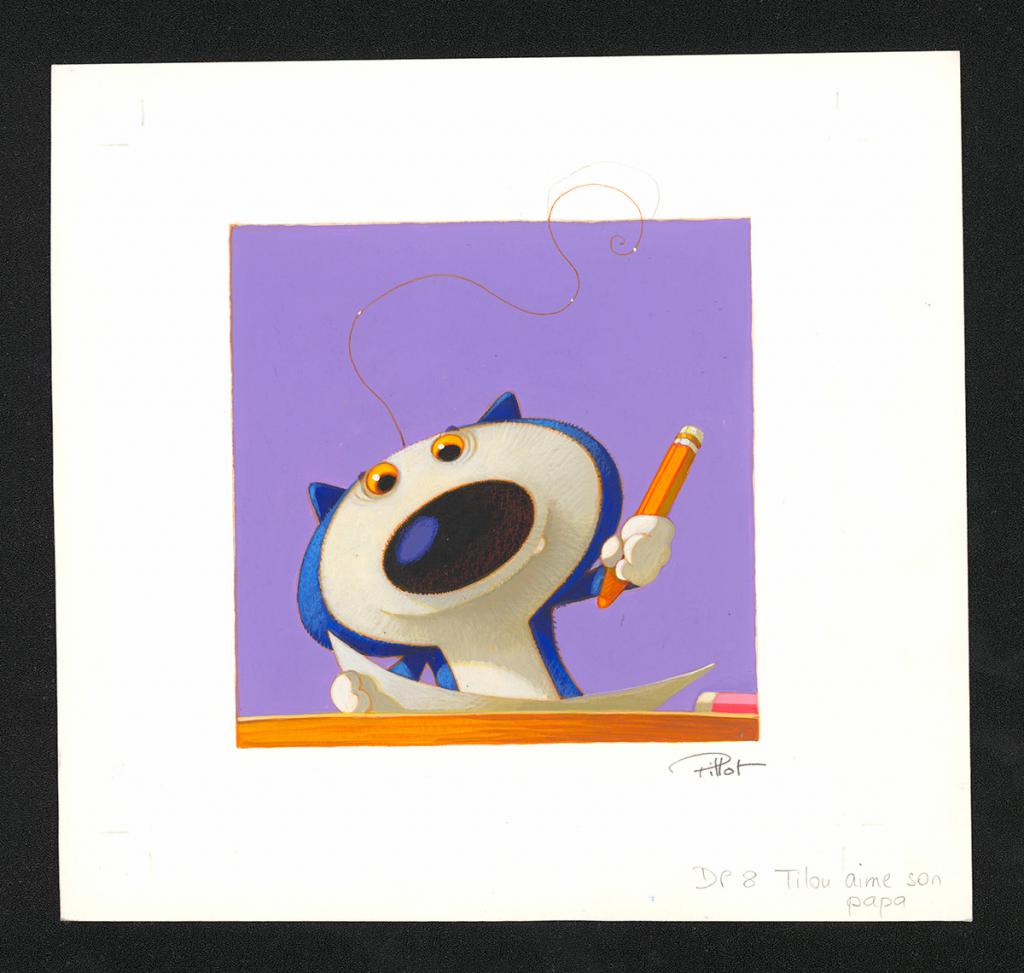 Illustration originale - Frédéric Pillot - Acrylique rehaussée de craie - 5386