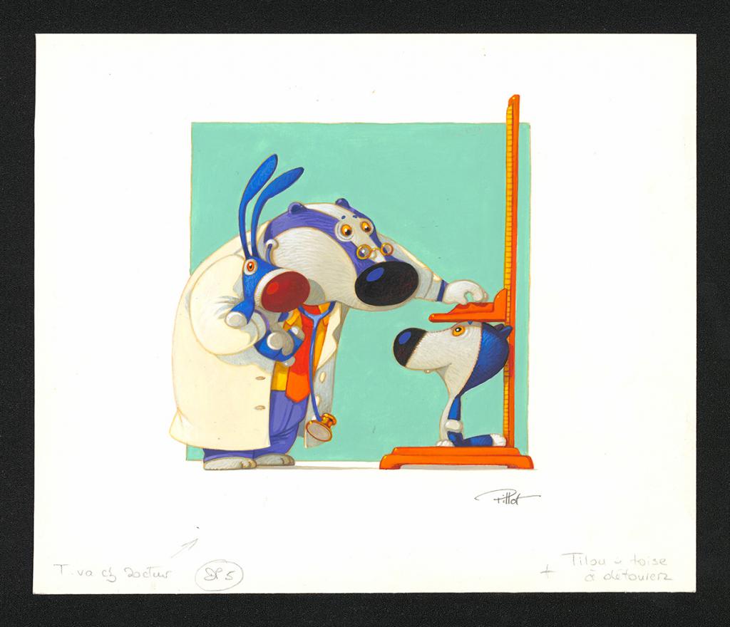 Illustration originale - Frédéric Pillot - Acrylique rehaussée de craie - 5888