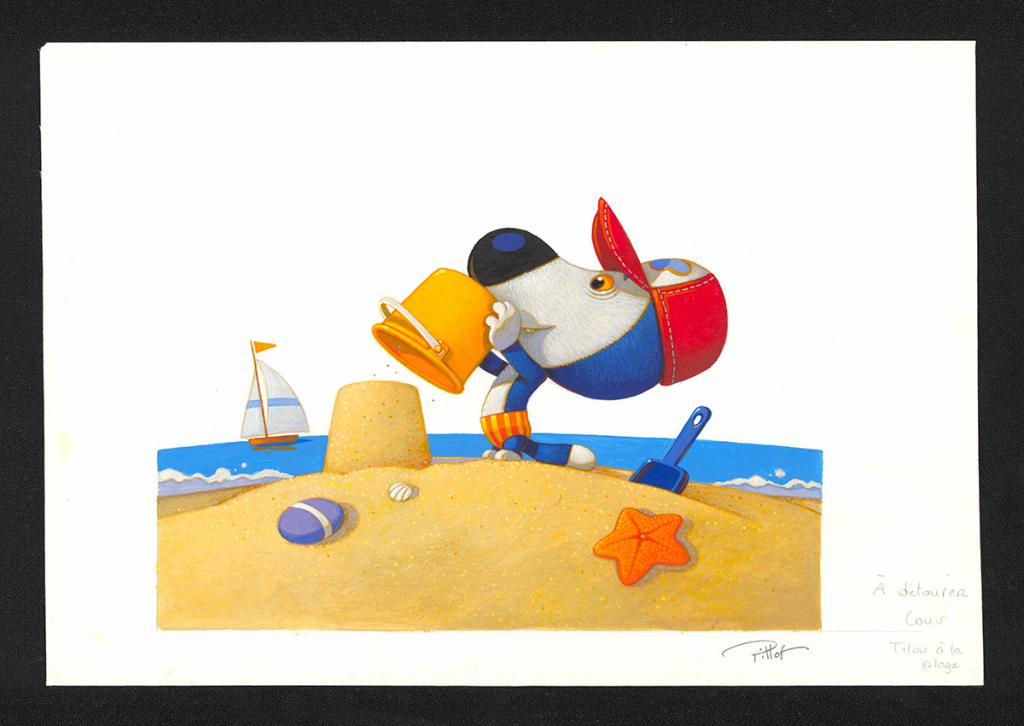 Couverture originale - Frédéric Pillot - Acrylique rehaussée de craie - 5390