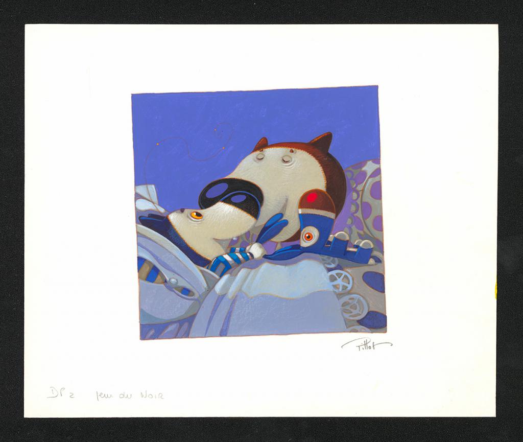 Illustration originale - Frédéric Pillot - Acrylique rehaussée de craie - 5392