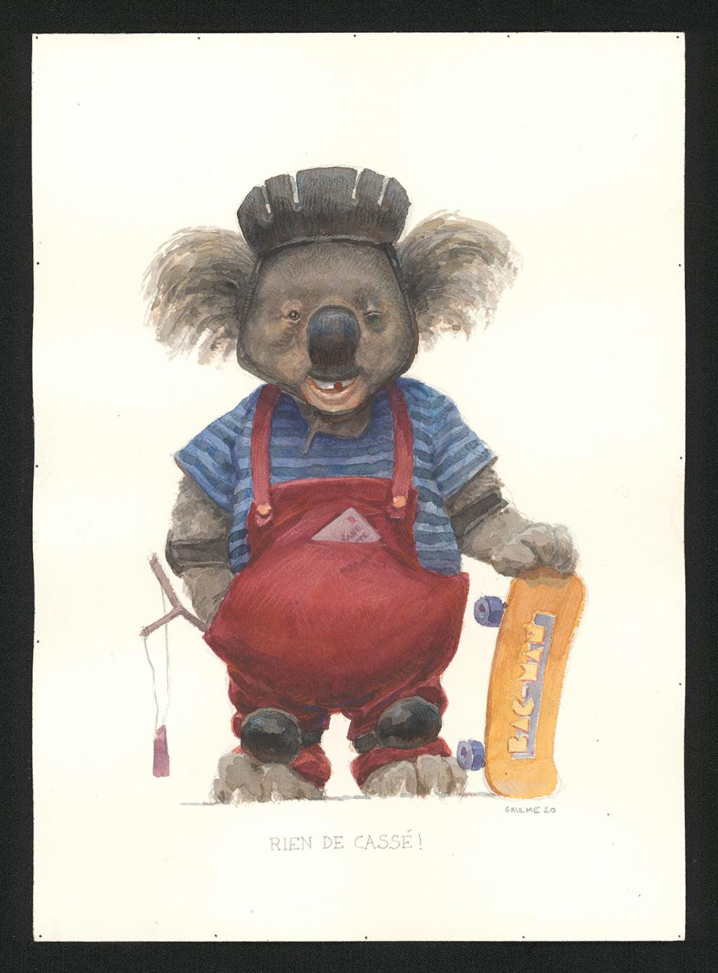 Illustration originale - Armel Gaulme - Aquarelle et crayon de couleur sur papier - 6084