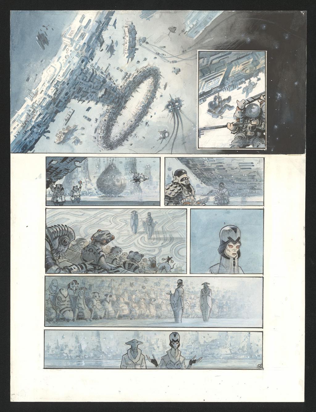 Planche originale n°18 - Serge Pellé - Acrylique, encres et crayon sur papier - 5269