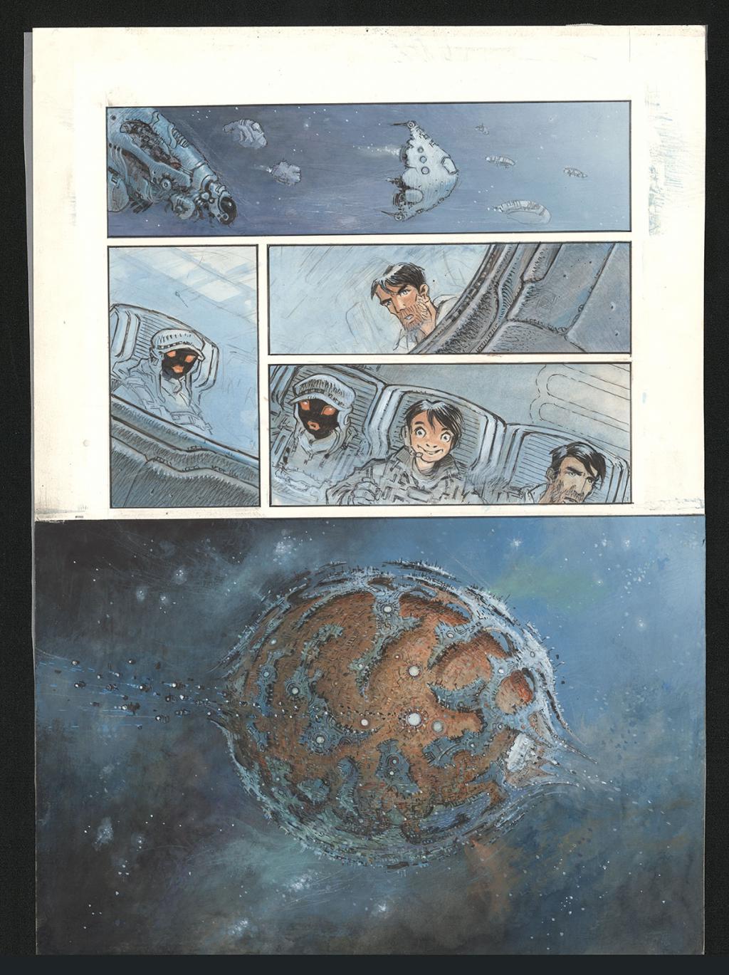 Planche originale n°20 - Serge Pellé - Acrylique, encres et crayon sur papier - 5837