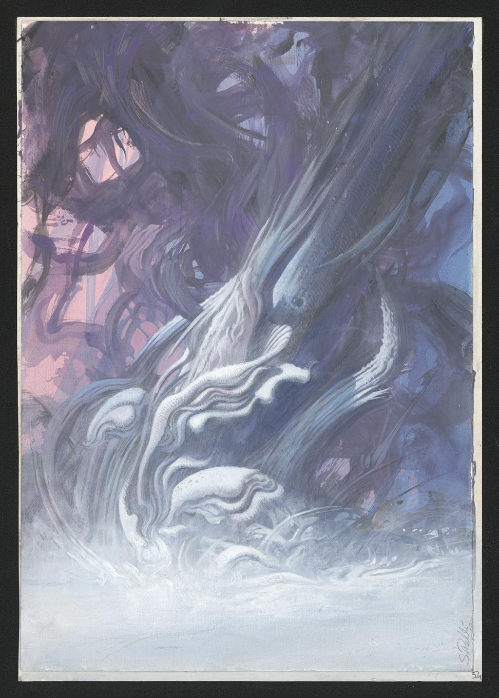 Planche originale n°54 - Serge Pellé - Acrylique, encres et crayon sur papier - 5818