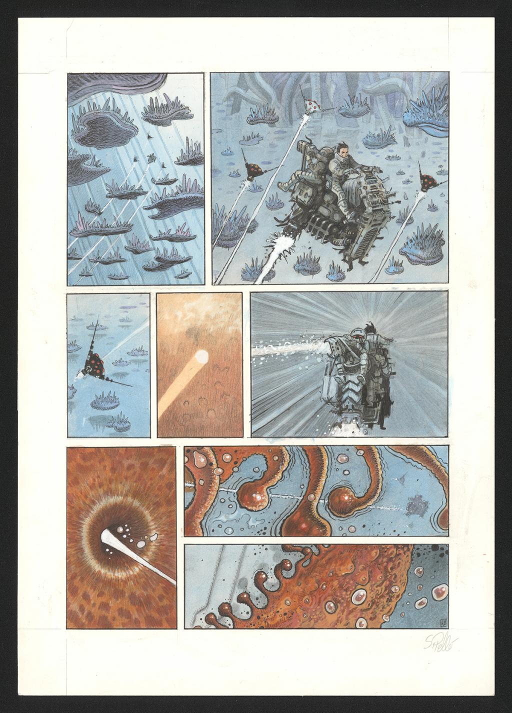 Planche originale n°43 - Serge Pellé - Acrylique, encres et crayon sur papier - 5303