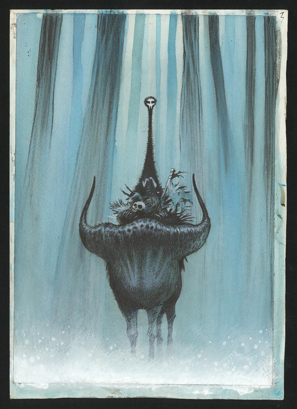 Illustration originale, recherche - Serge Pellé - Acrylique, encres et crayon sur papier - 5313