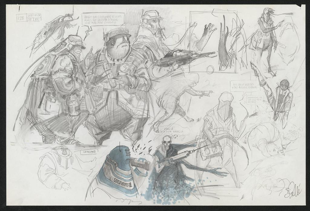 Illustration originale - Serge Pellé - Mine de plomb sur papier - 5236