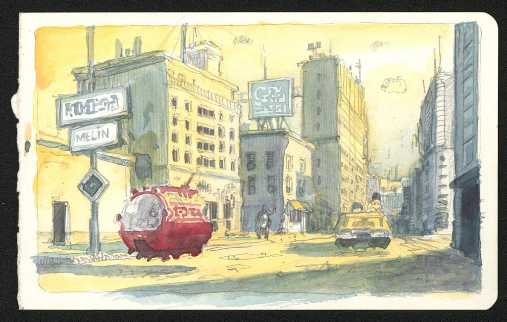 Illustration originale - Serge Pellé - Aquarelle et mine de plomb sur papier - 5832