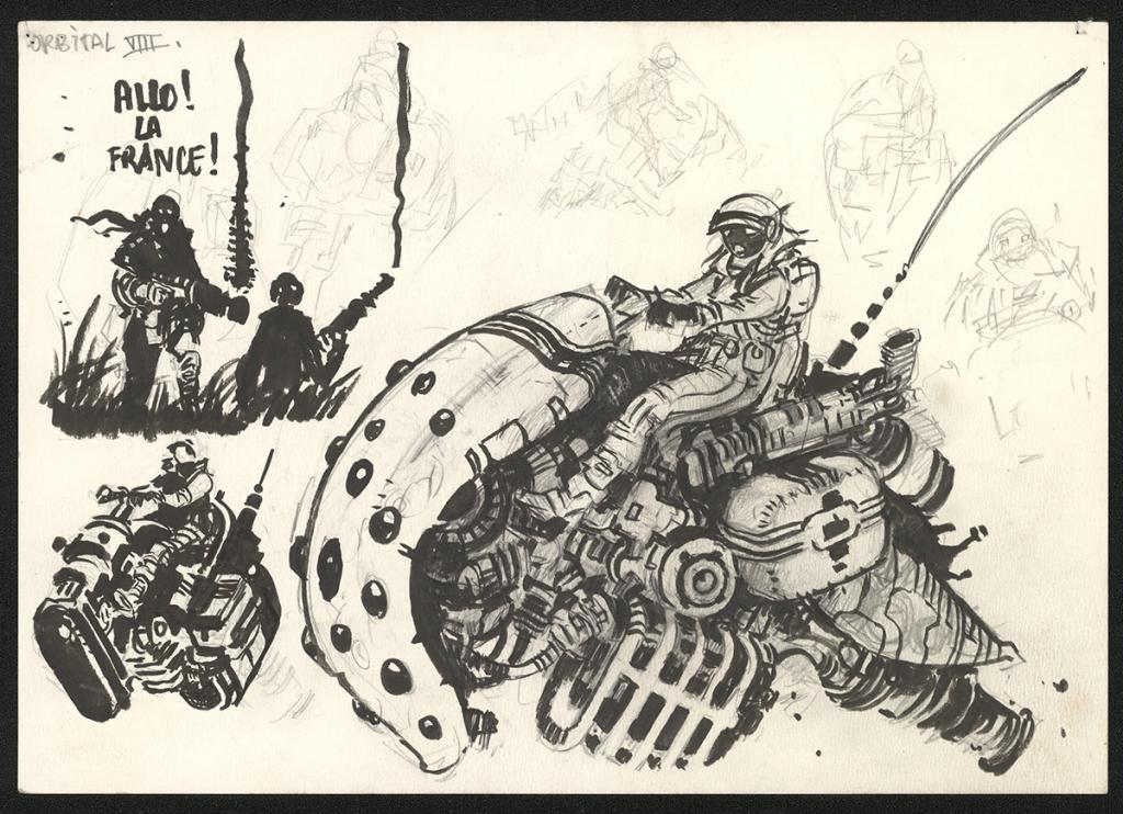 Illustration originale - Serge Pellé - Encre de Chine et crayon sur papier - 5834