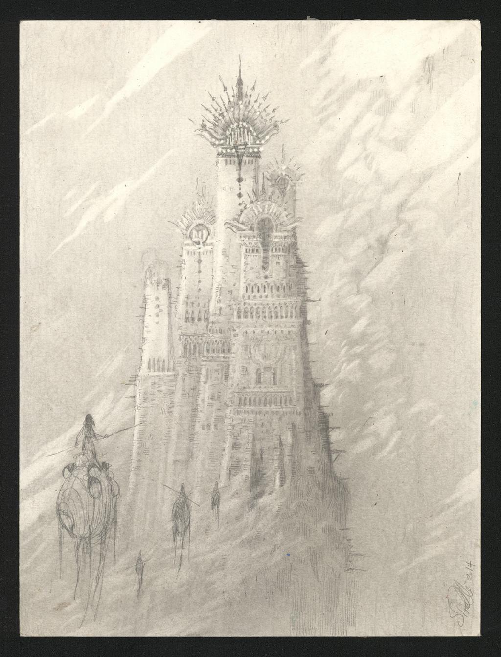 Crayonné original de recherche de couverture - Serge Pellé - Mine de plomb sur papier - 5382