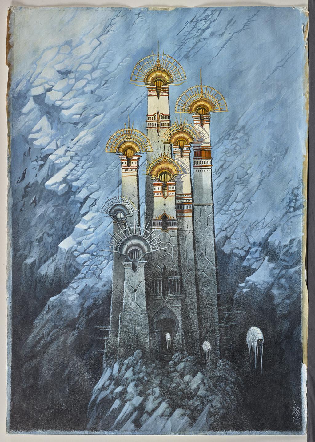 Illustration originale - Serge Pellé - Acrylique, encres et crayon sur papier - 5830