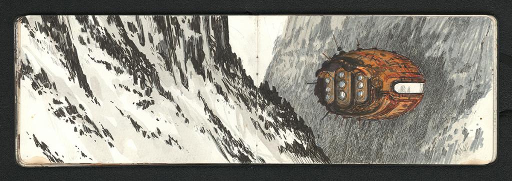 Carnet de 62 pages, daté du 5 mai 2017 en première page. 
A noter que le carnet devra partir en reprographie avant d'être remis à l'acheteur - Serge Pellé - Technique mixte - 5869