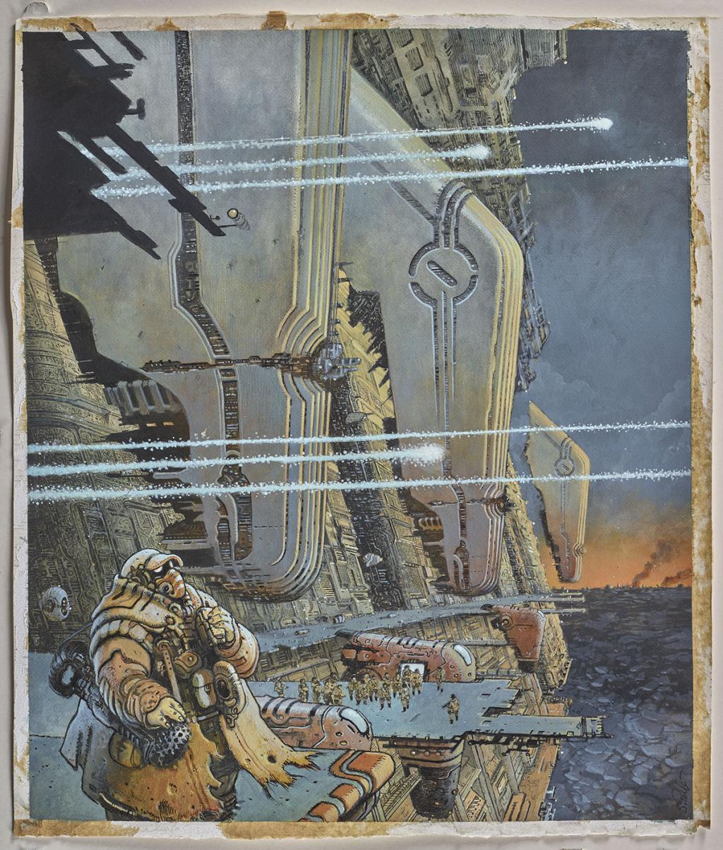 Illustration originale inédite - Serge Pellé - Acrylique, encres et crayon sur papier - 5824