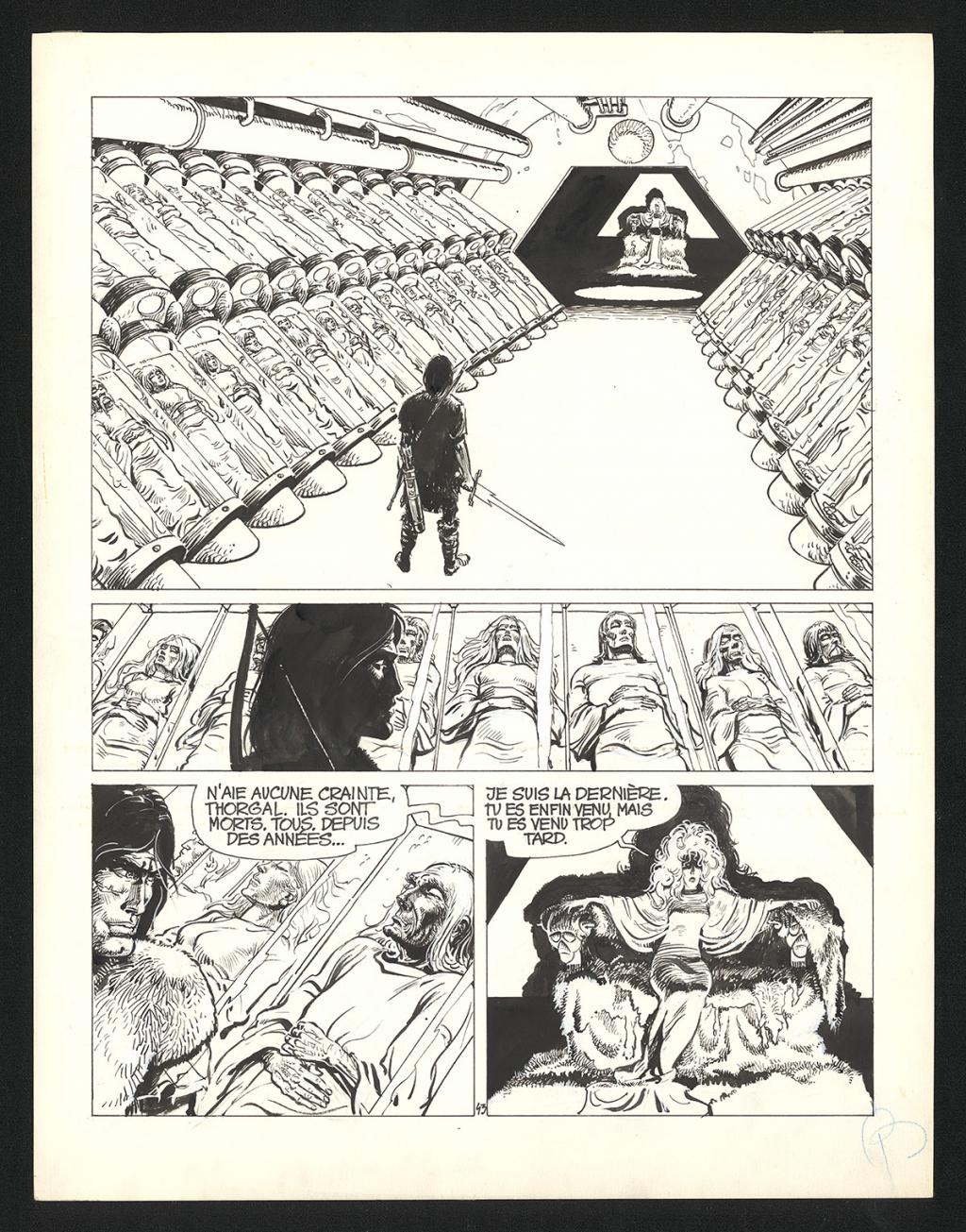 Planche originale n°43 - Grzegorz Rosinski - Encre de Chine sur papier - 5928