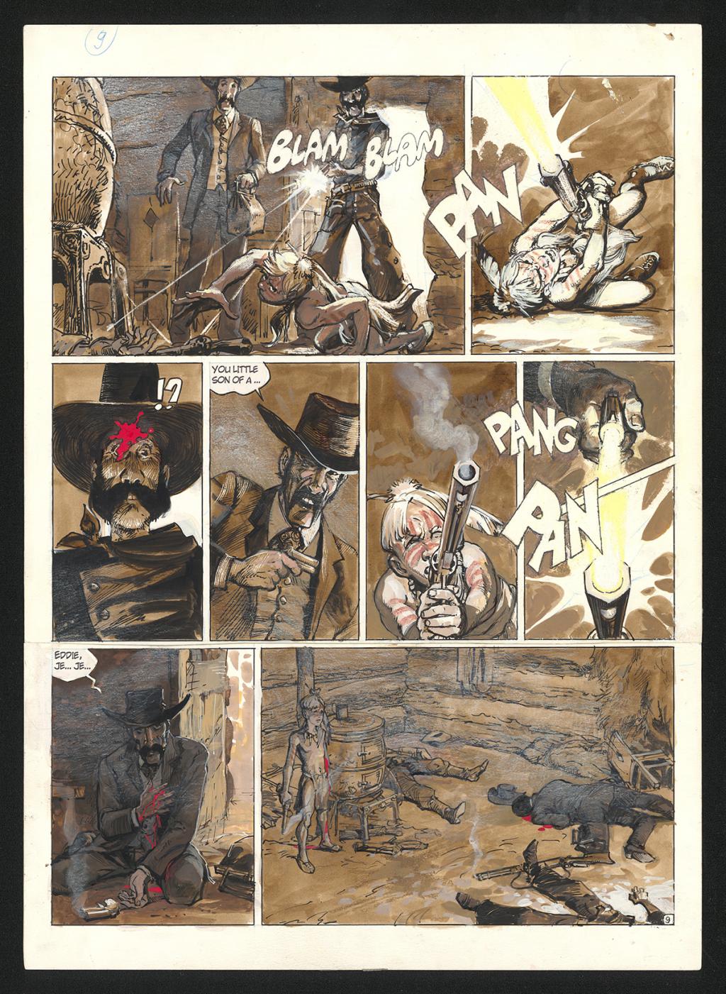 Planche originale n°9 - Grzegorz Rosinski - Technique mixte - 6033