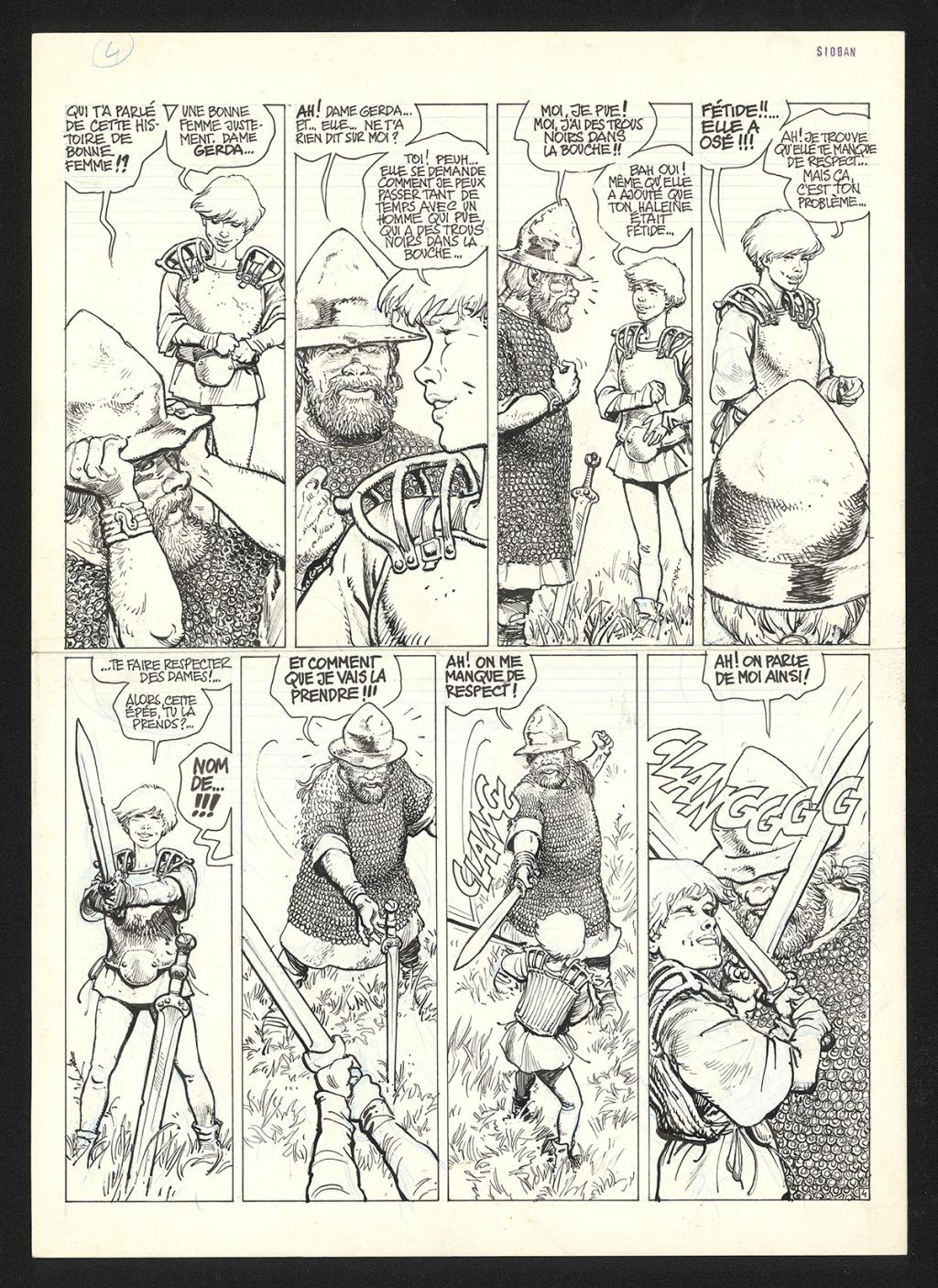 Planche originale n°4 - Grzegorz Rosinski - Encre de Chine sur papier - 6046