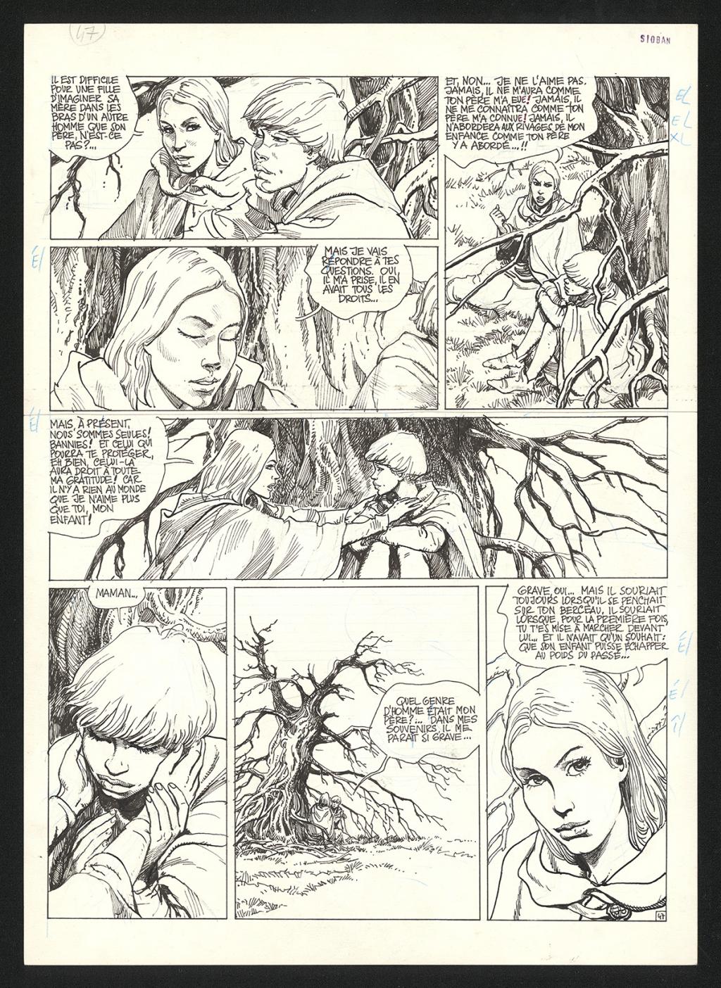 Planche originale n°47 - Grzegorz Rosinski - Encre de Chine sur papier - 5946