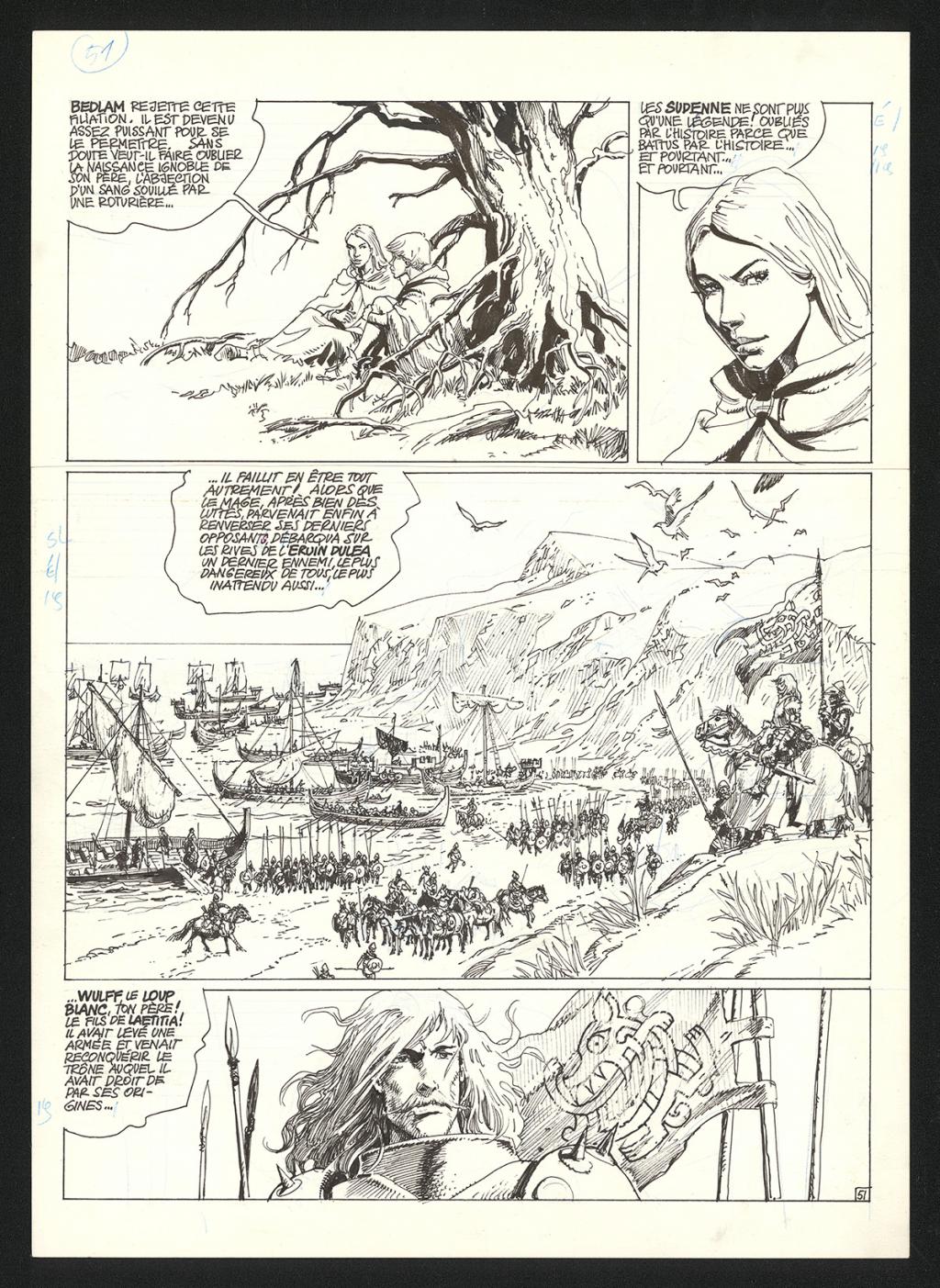 Planche originale n°51 - Grzegorz Rosinski - Encre de Chine sur papier - 5947