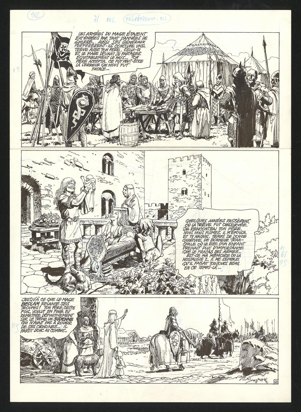 Planche originale n°52 - Grzegorz Rosinski - Encre de Chine sur papier - 5948