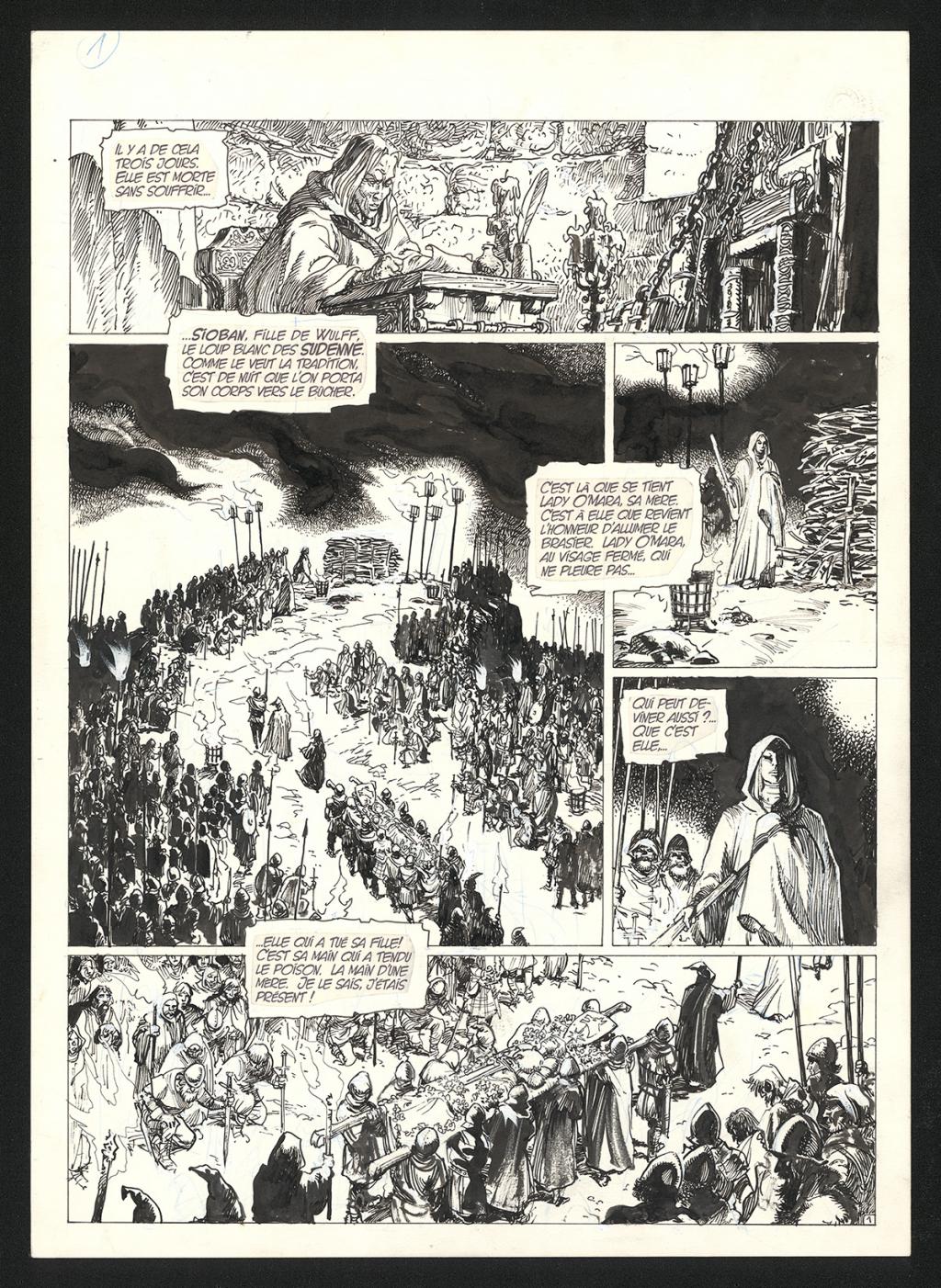 Planche originale n°1 - Grzegorz Rosinski - Encre de Chine sur papier - 5954