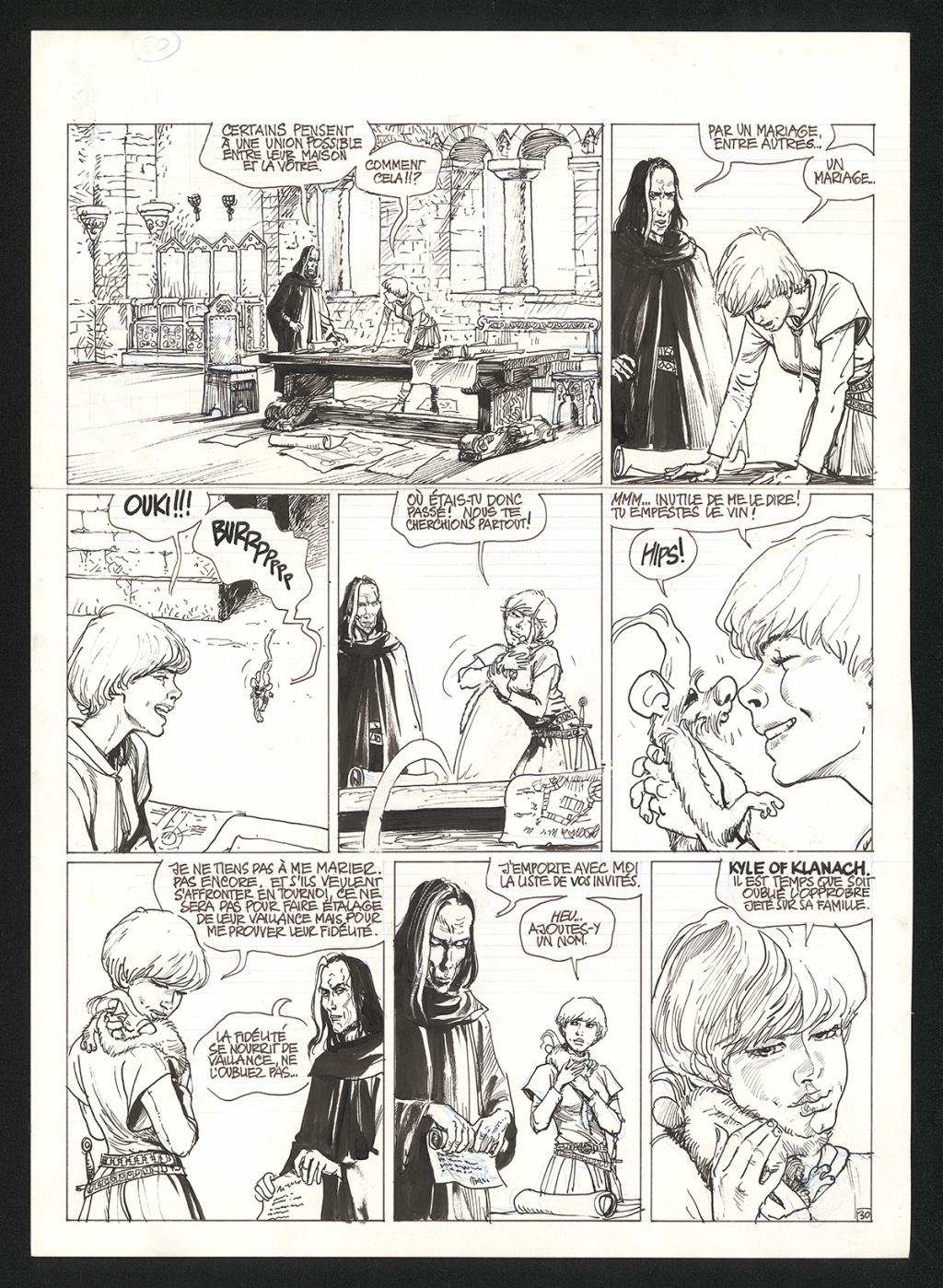 Planche originale n°30 - Grzegorz Rosinski - Encre de Chine sur papier - 5955